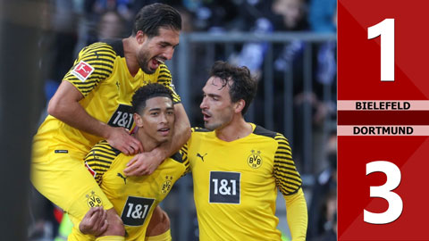 Bielefeld 1-3 Dortmund (Vòng 9 Bundesliga 2021/22)