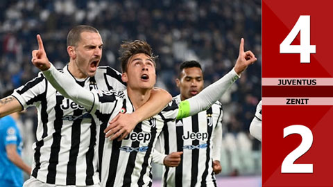 Juventus vs Zenit: 4-2 (Vòng bảng Champions League 2021/22)