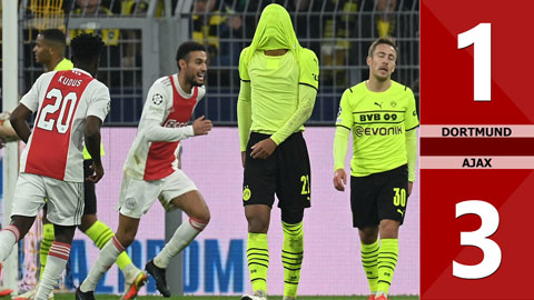  Dortmund vs Ajax: 1-3 (Vòng bảng Champions League 2021/22)