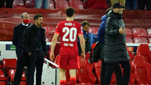 Atletico thua Liverpool, Simeone lại không bắt tay Klopp