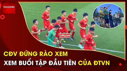 Thầy Park được tặng quà, CĐV đứng rào xem Công Phượng tập buổi đầu tiên tại Vũng Tàu