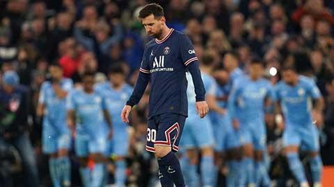 Messi hợp với Man City hơn PSG, bị truyền thông chê bai sau trận thua ở Champions League