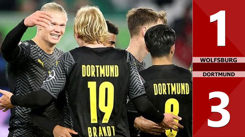 Wolfsburg vs Dortmund: 1-3 (Vòng 13 Bundesliga 2021/22)