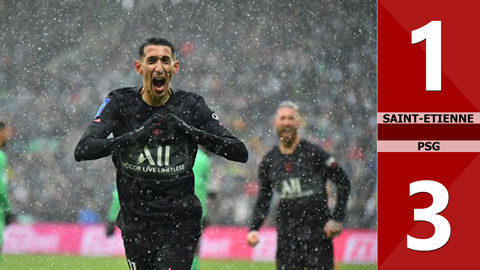 Saint-Etienne vs PSG: 1-3 (Vòng 15 Ligue 1 2021/22)