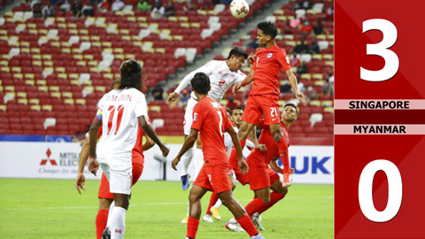 Singapore vs Myanmar: 3-0 (Bảng A AFF Cup 2020)