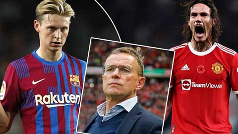 Chiều HLV Ralf Rangnick, MU sẵn sàng cược Cavani đón sao 46 triệu bảng