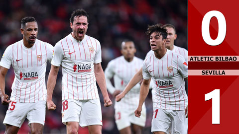 Athletic Bilbao vs Sevilla: 0-1 (Vòng 16 La Liga 2021/22)