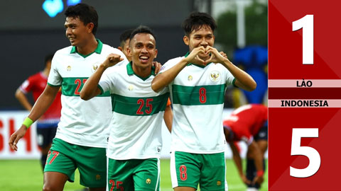 Lào vs Indonesia: 1-5 (Bảng B - AFF Cup 2020)