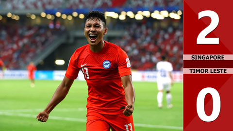 VIDEO bàn thắng Singapore vs Timor Leste: 2-0 (Bảng A - AFF Cup 2020)