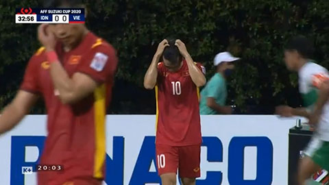 Quang Hải đá phạt góc cho Công Phượng vô-lê cực nhanh (Việt Nam 0-0 Indonesia)