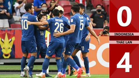 VIDEO bàn thắng Indonesia vs Thái Lan: 0-4 (Chung kết lượt đi AFF Cup 2020)