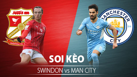 TỶ LỆ và dự đoán kết quả Swindon Town vs Man City