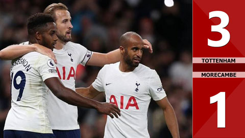 VIDEO bàn thắng Tottenham vs Morecambe: 3-1 (Vòng 3 FA Cup 2021/22)