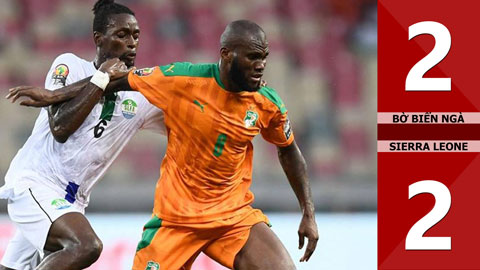 VIDEO bàn thắng Bờ Biển Ngà vs Sierra Leone: 2-2 (Vòng bảng CAN 2021)
