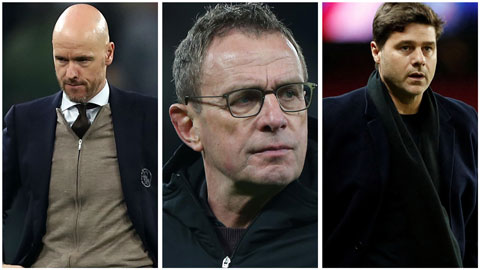 Muốn Rangnick làm HLV trưởng, MU thôi theo đuổi Pochettino và Erik ten Hag