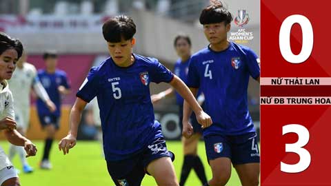 VIDEO bàn thắng Nữ Thái Lan vs nữ Đài Bắc Trung Hoa: 0-3 (Play-off World Cup)