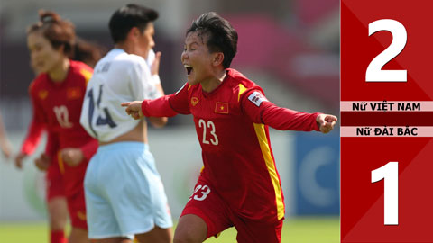 VIDEO bàn thắng Nữ Việt Nam vs Nữ Đài Bắc: 2-1 (Play-off bóng đá nữ châu Á 2022)