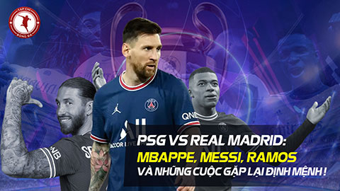 PSG vs Real Madrid: Mbappe, Messi, Ramos và những cuộc gặp lại định mệnh