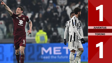 VIDEO bàn thắng Juventus vs Torino: 1-1 (Vòng 26 Serie A 2021/22)