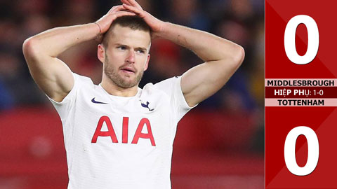 VIDEO bàn thắng Middlesbrough vs Tottenham: 0-0, hiệp phụ: 1-0 (Vòng 5 FA Cup 2021/22)