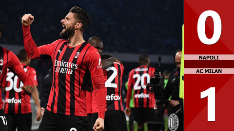 VIDEO bàn thắng Napoli vs AC Milan: 0-1 (Vòng 28 Serie A 2021/22)