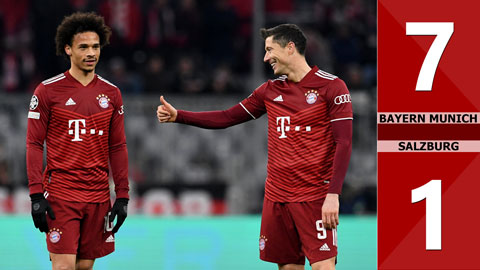 VIDEO bàn thắng Bayern Munich vs Salzburg: 7-1, chung cuộc: 8-2 (Lượt về vòng 1/8 Champions League 2021/22)