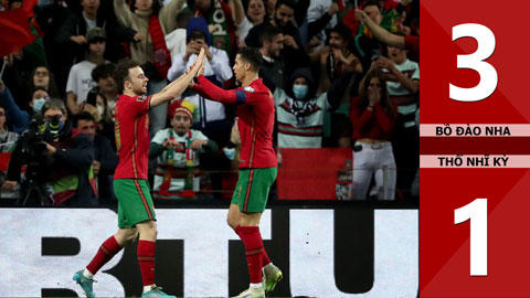 VIDEO bàn thắng Bồ Đào Nha vs Thổ Nhĩ Kỳ: 3-1 (Bán kết Play-off vòng loại World Cup 2022)