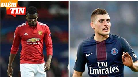 Điểm tin 27/3: MU nhắm sao PSG thay Pogba