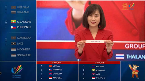 VIDEO bốc thăm bóng đá nữ SEA Games 31: Việt Nam đụng Philippines, Campuchia và Indonesia