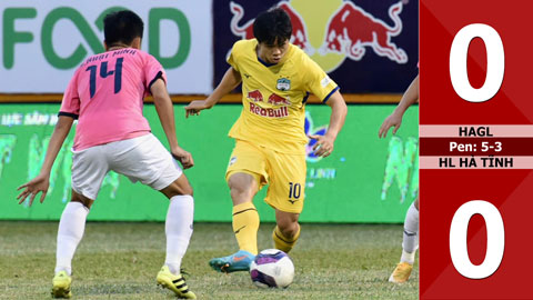 VIDEO bàn thắng HAGL vs HL Hà Tĩnh: 0-0, pen: 5-3 (Vòng 1/8 Cúp QG 2022)