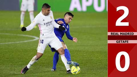 VIDEO bàn thắng Real Madrid vs Getafe: 2-0 (Vòng 31 La Liga 2021/22)