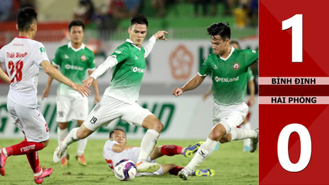 VIDEO bàn thắng Bình Định vs Hải Phòng: 1-0 (Vòng 1/8 cúp QG 2022)