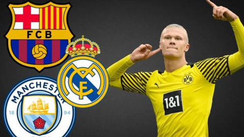 Haaland đàm phán với 4 ông lớn Man City, Real, PSG, Barca, chốt bến đỗ mới trong 2 tuần nữa