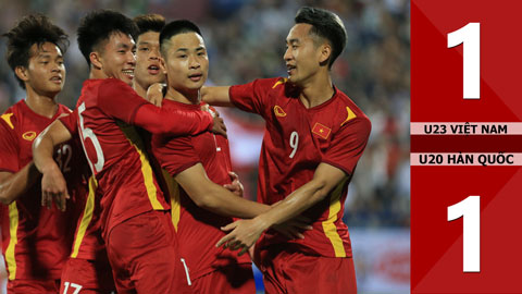 VIDEO bàn thắng U23 Việt Nam vs U20 Hàn Quốc: 1-1 (Giao hữu Quốc tế 2022)