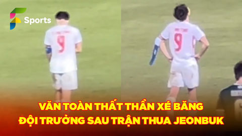 Văn Toàn xé băng đội trưởng, bần thần sau trận HAGL thua Jeonbuk