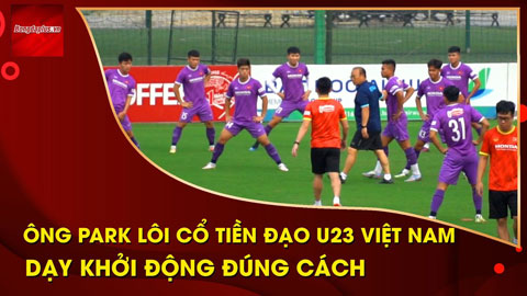 Thầy Park giảng hòa cho Thanh Minh và Việt Anh trong buổi tập của U23 Việt Nam