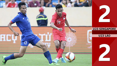 VIDEO bàn thắng U23 Singapore vs U23 Lào: 2-2 (Bảng B - SEA Games 31)