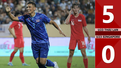 VIDEO bàn thắng U23 Thái Lan vs U23 Singapore: 5-0 (Bảng B - SEA Games 31)
