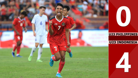 VIDEO bàn thắng U23 Philippines vs U23 Indonesia: 0-4 (Bảng A - SEA Games 31)