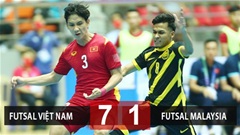 Pivo Minh Trí và Thịnh Phát bùng nổ, ĐT futsal Việt Nam đè bẹp Malaysia