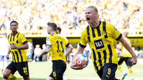 Erling Haaland ghi bàn tri ân Dortmund trong lần cuối ra sân 