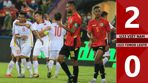 VIDEO bàn thắng U23 Việt Nam vs U23 Timor Lester: 2-0 (Bảng A - SEA Games 31)