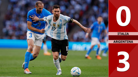 VIDEO bàn thắng Italia vs Argentina: 0-3 ( Siêu cúp Liên lục địa 2022)
