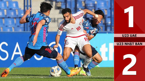 VIDEO bàn thắng U23 UAE vs U23 Nhật Bản: 1-2 (Bảng D - U23 châu Á 2022)