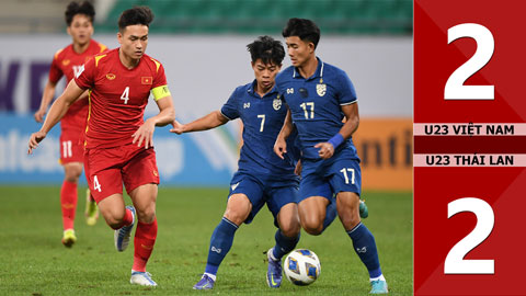 VIDEO bàn thắng U23 Việt Nam vs U23 Thái Lan: 2-2 (Bảng C - U23 châu Á 2022)