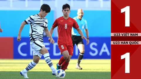 VIDEO bàn thắng U23 Việt Nam vs U23 Hàn Quốc: 1-1 (Bảng C - U23 châu Á 2022)