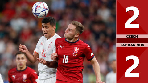 VIDEO bàn thắng Czech vs Tây Ban Nha: 2-2 (Nations League 2022/23) 