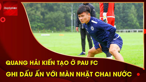 Quang Hải kiến tạo, tự tin thể hiện kỹ thuật đi bóng ở buổi tập thứ 2 tại Pau FC