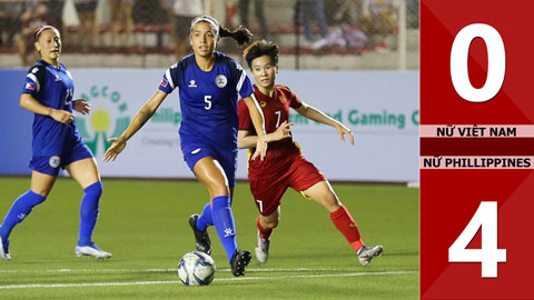 VIDEO bàn thắng nữ Việt Nam vs nữ Phillippines: 0-4 (Bán kết AFF Cup 2022)