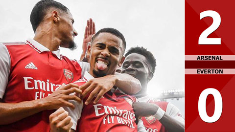 VIDEO bàn thắng Arsenal vs Everton: 2-0 (Giao hữu CLB 2022)